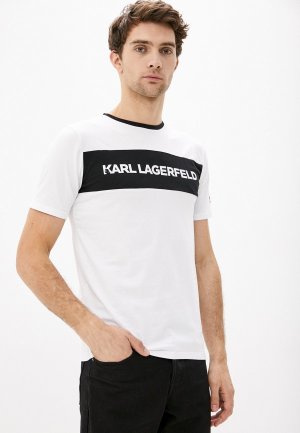 Футболка Karl Lagerfeld. Цвет: белый