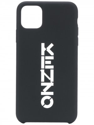 Чехол для iPhone 11 Pro Max с логотипом Kenzo. Цвет: черный