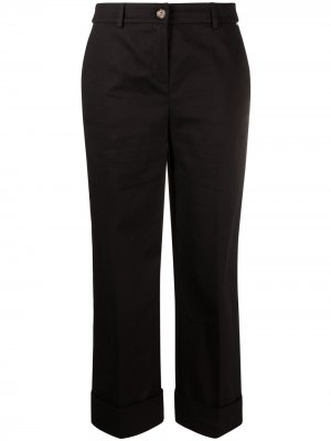Укороченные брюки с завышенной талией LIU JO. Цвет: черный