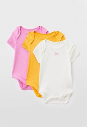 Боди 3 шт. Mothercare. Цвет: разноцветный
