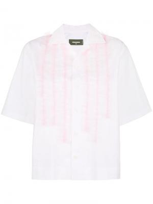 Укороченная рубашка с рюшами Dsquared2. Цвет: розовый