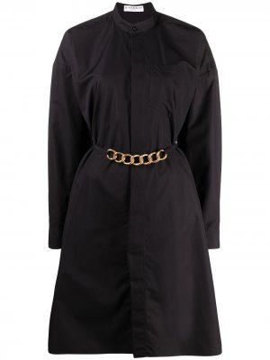 Платье с ремнем-цепочкой Givenchy. Цвет: черный