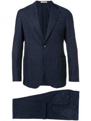 Two piece striped suit 0909. Цвет: синий
