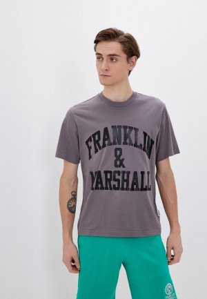 Футболка Franklin & Marshall. Цвет: серый