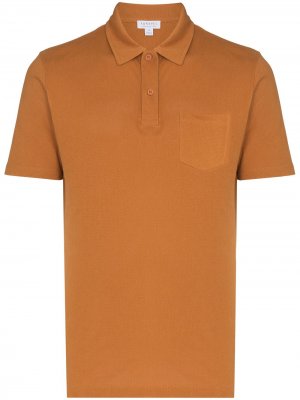 Рубашка поло Rivera Sunspel. Цвет: оранжевый