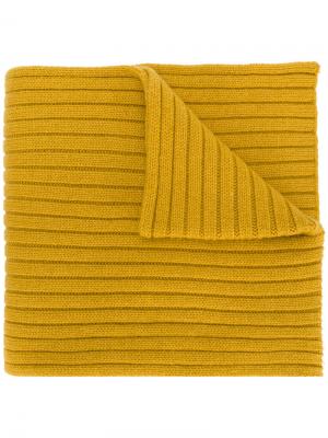 Трикотажный шарф Joseph. Цвет: жёлтый и оранжевый