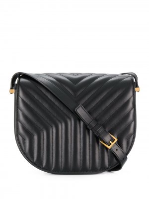 Стеганая сумка на плечо Joan Saint Laurent. Цвет: черный