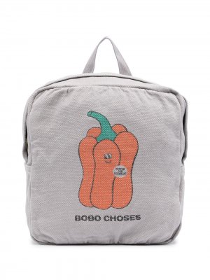Рюкзак с логотипом Bobo Choses. Цвет: серый