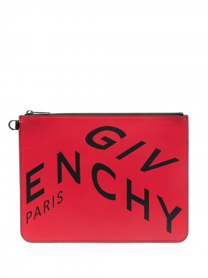 Клатч с логотипом Givenchy. Цвет: красный