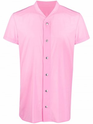 Рубашка с короткими рукавами Rick Owens. Цвет: розовый
