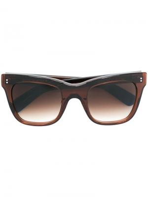 Солнцезащитные очки Draycott Joseph. Цвет: коричневый