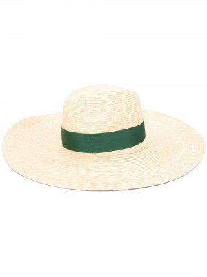 Шляпа с лентой Borsalino. Цвет: нейтральные цвета