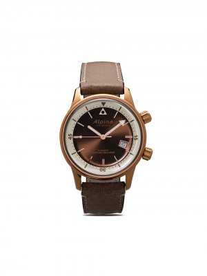 Наручные часы Seastrong Heritage Diver 42 мм Alpina. Цвет: коричневый-белый