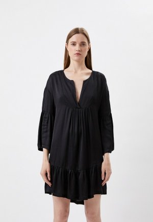 Платье пляжное Blugirl. Цвет: черный