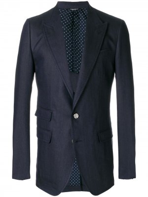 Multi-pocket tailored jacket Dolce & Gabbana. Цвет: синий