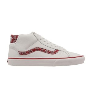 Mid Skool 37 Sport Paisley - White Red Unisex Sneakers Red-Paisley VN0A3TKF915 Vans