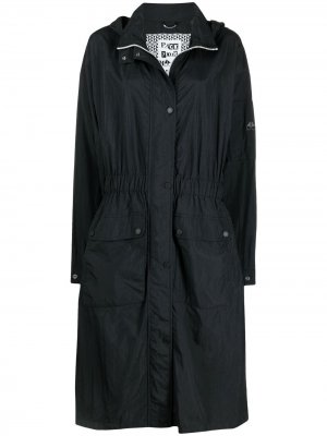 Длинное пальто с капюшоном Moose Knuckles. Цвет: черный