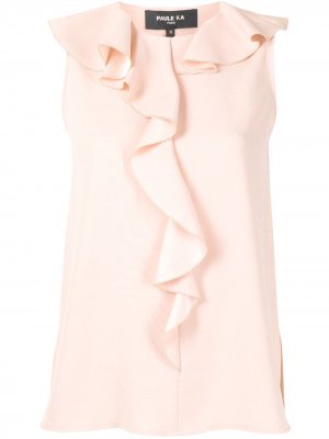 Блузка с оборками Paule Ka. Цвет: розовый
