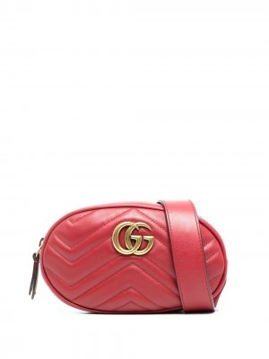 Поясная сумка GG Marmont 2005-го года Gucci Pre-Owned. Цвет: красный
