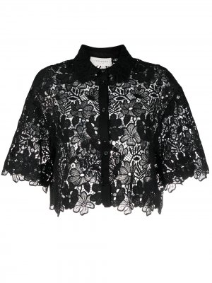 Укороченная блузка Ermanno. Цвет: черный
