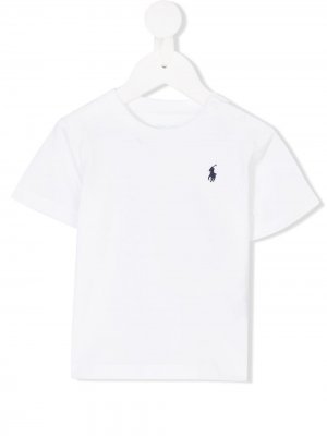 Classic logo T-shirt Ralph Lauren Kids. Цвет: белый