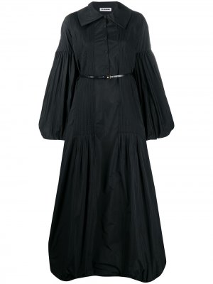 Длинное пышное платье Jil Sander. Цвет: черный