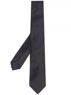 Атласный галстук Barba. Цвет: синий