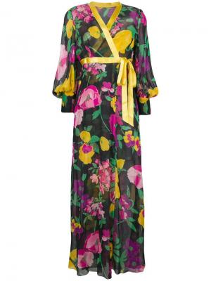 Платье и пальто с цветочным принтом A.N.G.E.L.O. Vintage Cult. Цвет: разноцветный