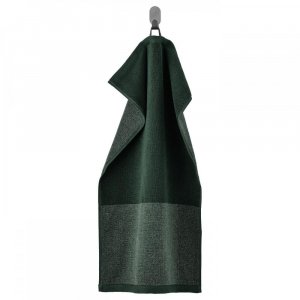 ИКЕА ХИМЛЕОН Полотенце для лица темно-зеленый меланж 40х70 см IKEA