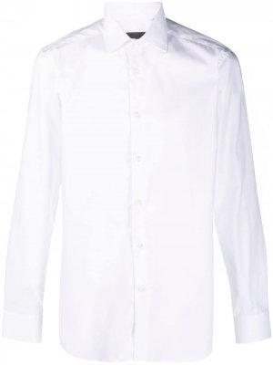 Рубашка с длинными рукавами Corneliani. Цвет: белый