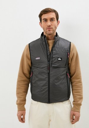 Жилет утепленный Quiksilver. Цвет: серый