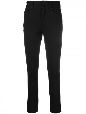 Укороченные брюки с завышенной талией DKNY. Цвет: черный
