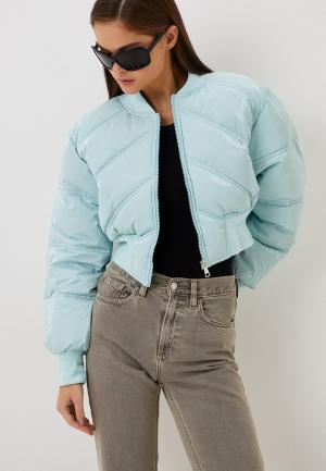 Куртка утепленная LeOtra. Цвет: голубой