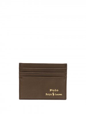 Картхолдер с тисненым логотипом Polo Ralph Lauren. Цвет: зеленый