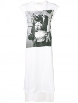 Платье из джерси Marilyn Christopher Kane. Цвет: белый