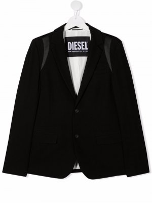 Однобортный пиджак Jmorat Diesel Kids. Цвет: черный
