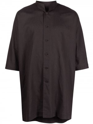 Удлиненная рубашка Homme Plissé Issey Miyake. Цвет: черный