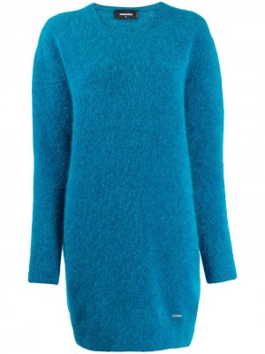 Платье-свитер свободного кроя Dsquared2. Цвет: синий