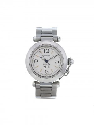 Наручные часы Pasha pre-owned 35 мм 2000-го года Cartier. Цвет: белый
