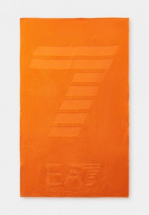 Полотенце EA7. Цвет: оранжевый