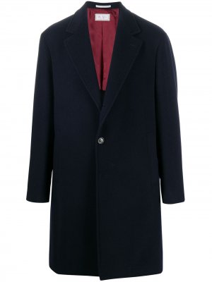 Пальто на пуговицах Brunello Cucinelli. Цвет: синий