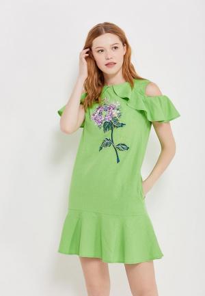 Платье Indiano Natural. Цвет: зеленый