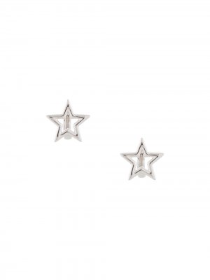Серьги-гвоздики в форме звезд Eshvi. Цвет: золотистый
