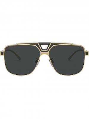 Солнцезащитные очки Miami Dolce & Gabbana Eyewear. Цвет: черный