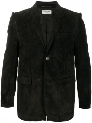 Пиджак с декоративной строчкой Saint Laurent. Цвет: черный