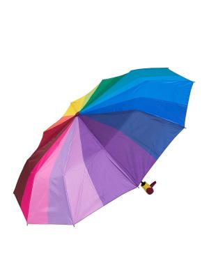 Зонт складной NUAGES. Цвет: красный, желтый, зеленый