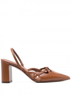 LAutre Chose туфли с ремешком на пятке и вырезами L'Autre. Цвет: коричневый