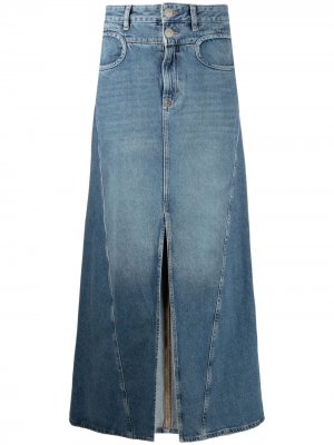 Пышная джинсовая юбка с завышенной талией Diesel. Цвет: синий