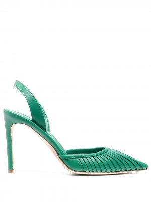 Туфли с заостренным носком Del Carlo. Цвет: зеленый