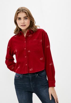 Рубашка Tommy Jeans. Цвет: красный